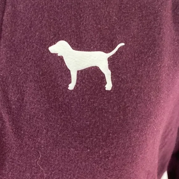 PINK 3/4 zip Sweatshirt size Small - Picture 2 of 8